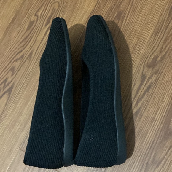 VIVAIA Black Margot Cloud Walker Square Toe V-Neck Slip On Flats EU 42 Brand New - Picture 3 of 9